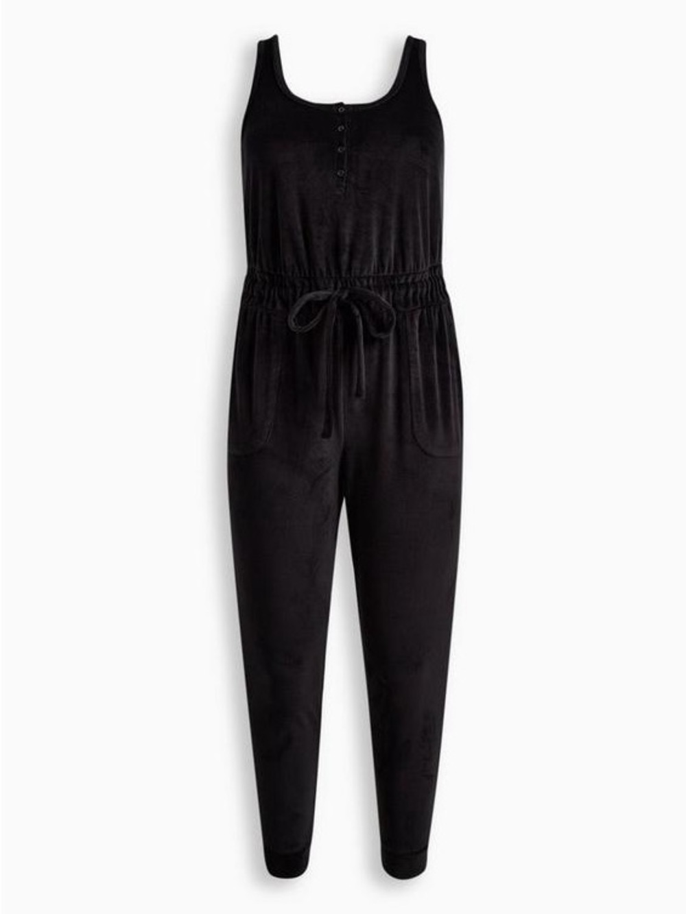 torrid Black Sleeveless Drawstring Jumpsuit